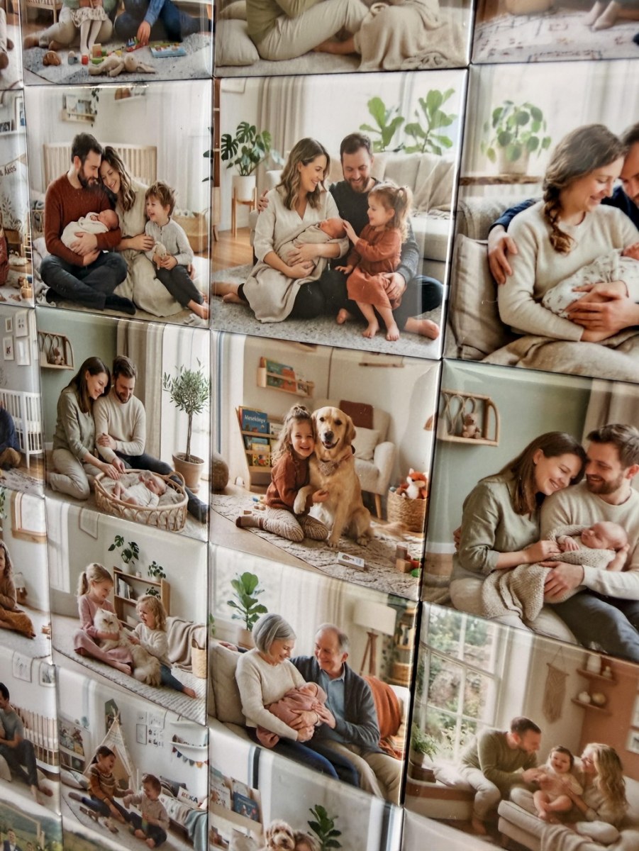Forever Moments egyedi fényképes hűtőmágnes